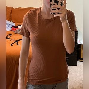 Small Orange Target Top